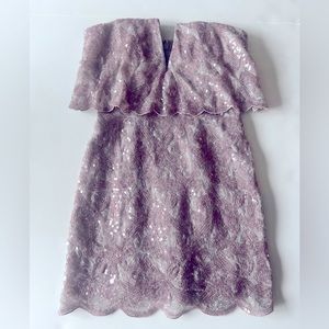 BCBGMAXARIA lavender sequin dress